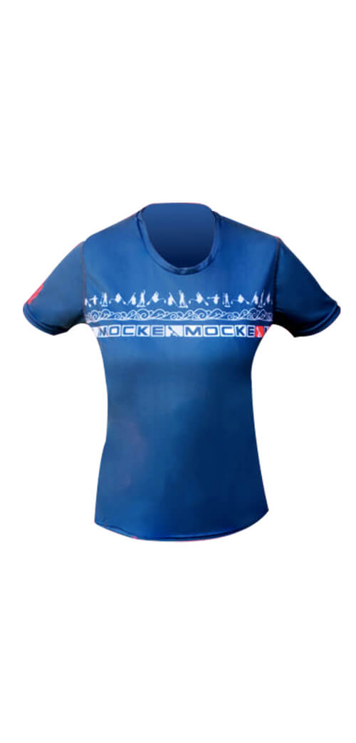 Mocke SS Fly Dry Ladies Blue Shirt (New 2020 Style)